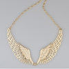 Angel Wings Gold Color Choker Necklace