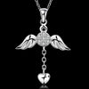 Angel Wings Heart Love Pendant Necklace